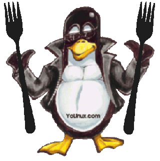 Linux Tux Fork